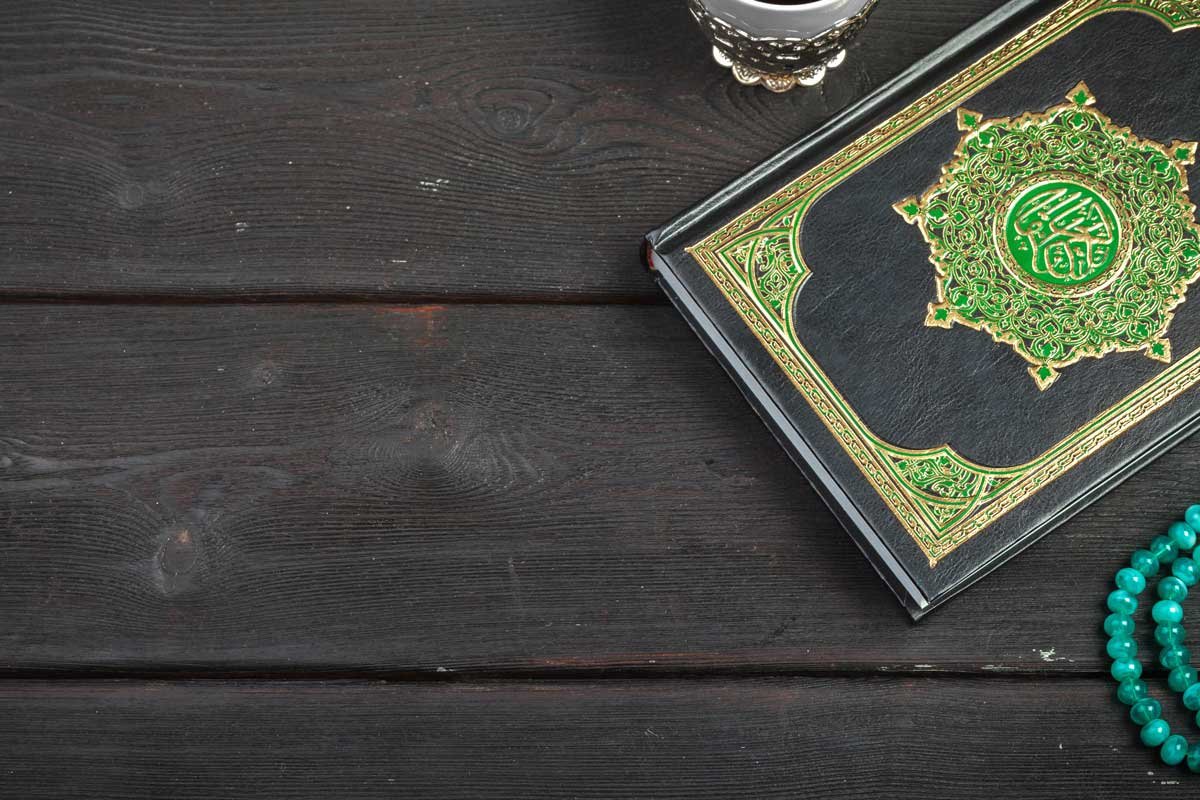 three-months-islamic-holy-book-quran-with-rosary